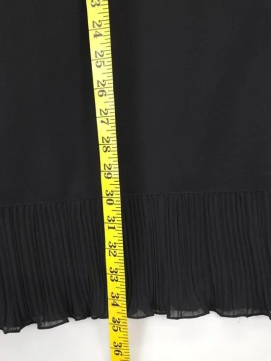 Black Skirt Suit Women 18 Embroidered Pleated Ruffle Church Feminine - Picture 2 of 7